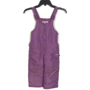OshKosh lavender snowbib snowsuit size 3T girls